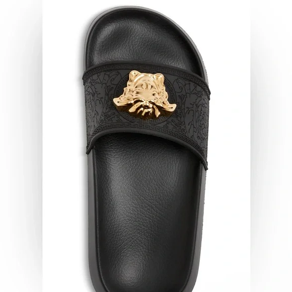NWT Versace Women's Medusa Slide Sandals Dust Bag, Box & Authenticity Card - Picture 3 of 7